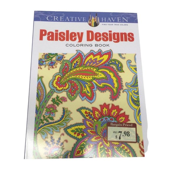 Creative Haven Paisley Designs Coloring Book - Picture 1 of 3